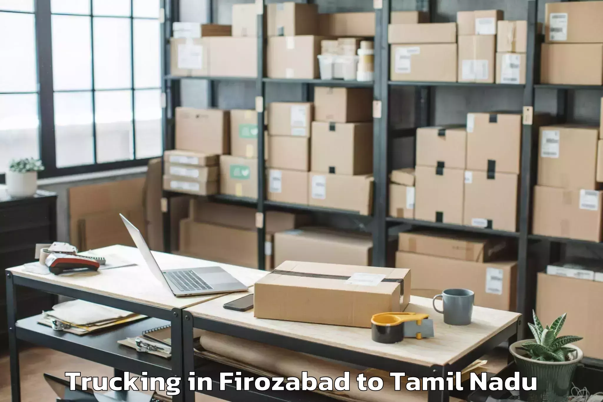 Efficient Firozabad to Pallippatti Trucking